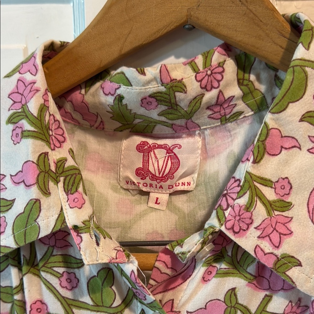 Victoria Dunn Pink and Green Floral Maxi Dress - Picture 3 of 3